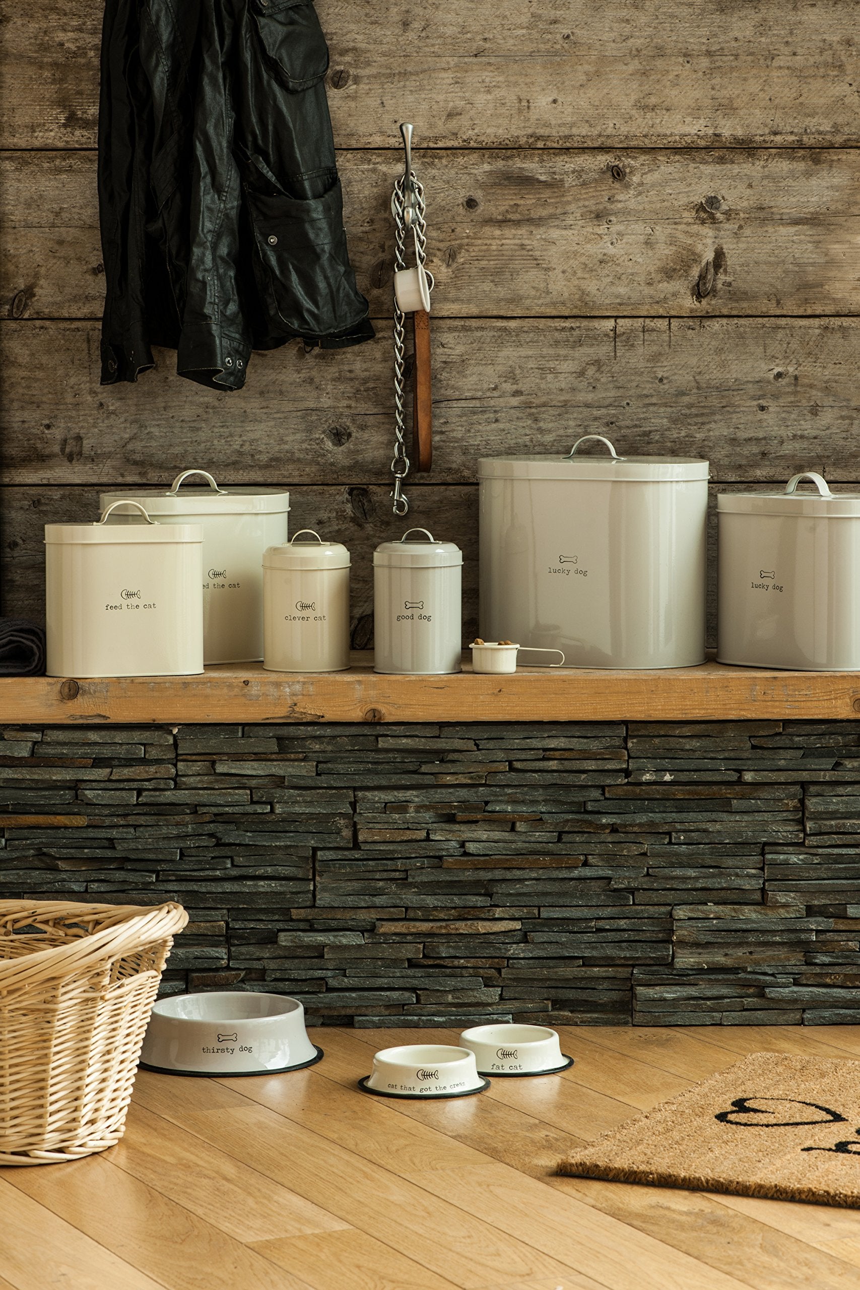 Premier Housewares Adore Pets Good Dog Food Storage Canister - Galvanised Steel | 1.2L Capacity 4