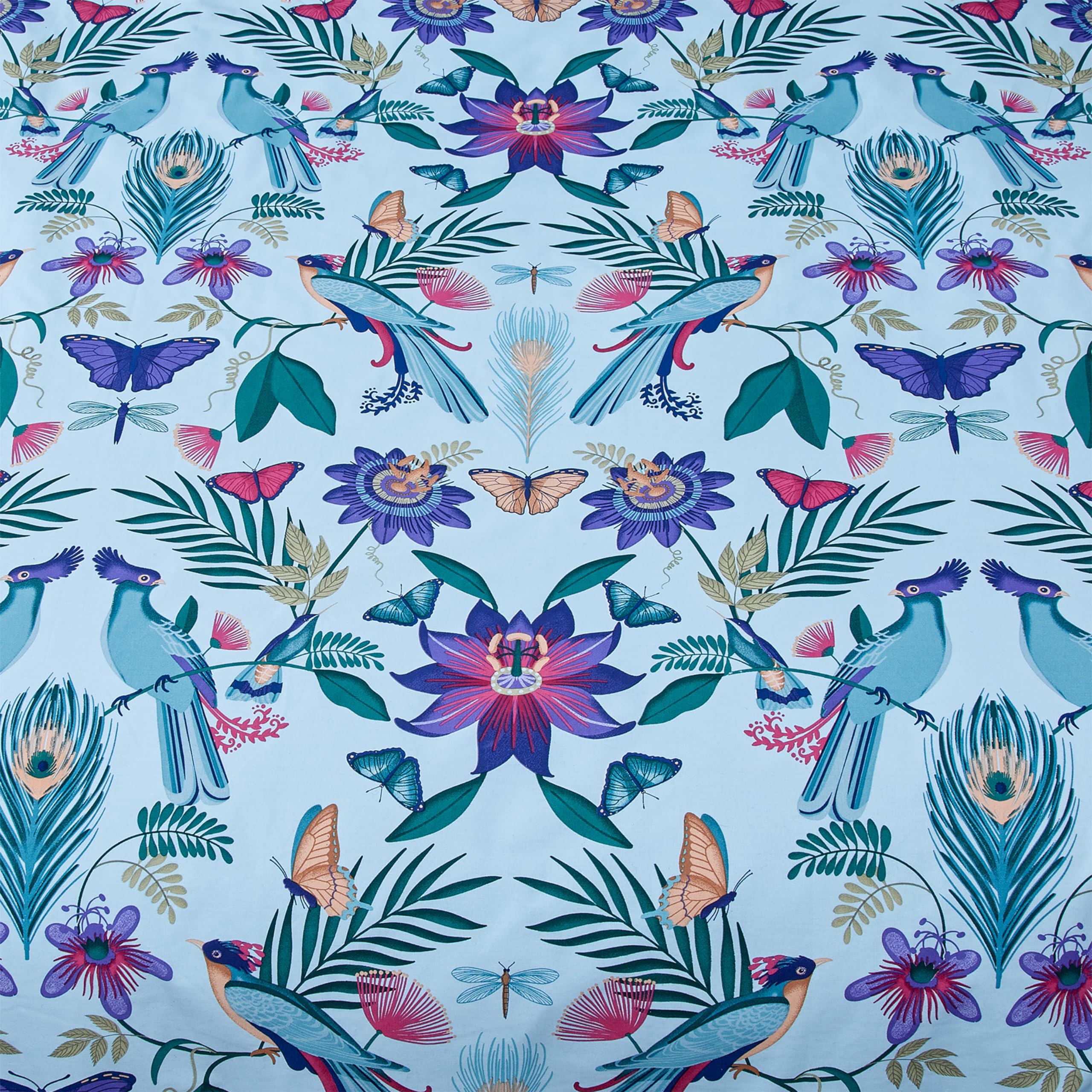 Catherine Lansfield Mya Tropical Floral Reversible King Duvet Cover Set | 52% Poly 48% Cotton 4