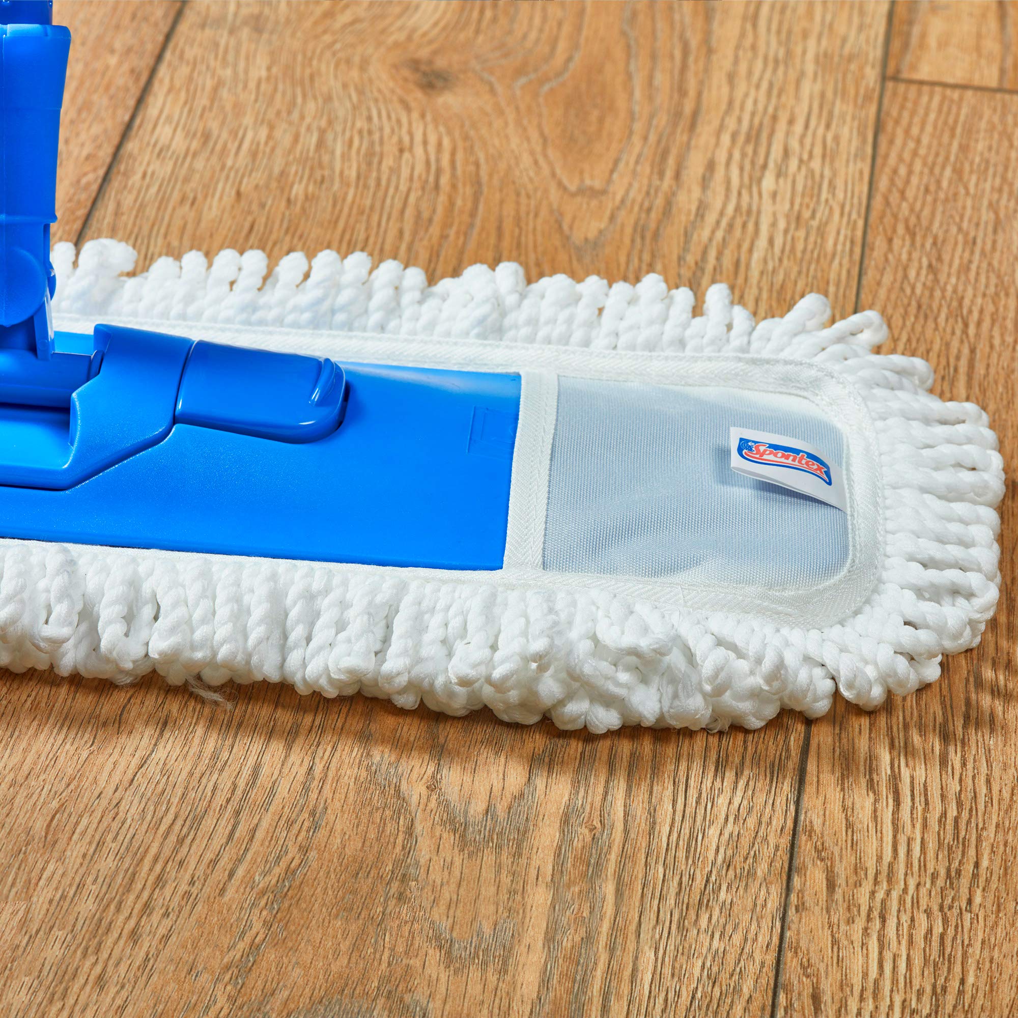 Spontex Extra Flat Mop Refill - Ultra Large Microfibre Head | Removes 99% Bacteria | Machine Washable 3