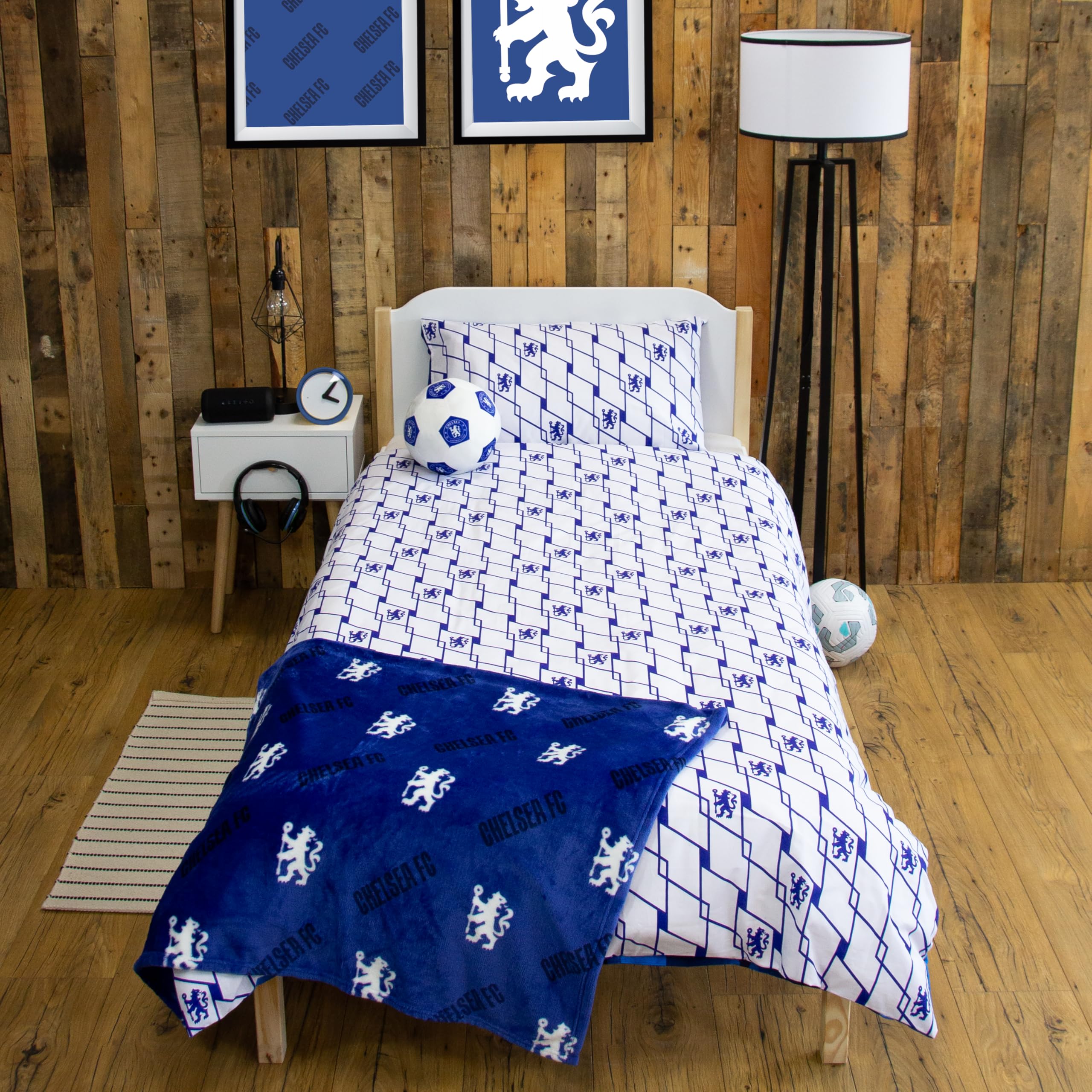 Character World Chelsea FC Official Single Duvet Cover Set | Reversible | Polycotton Blend 6