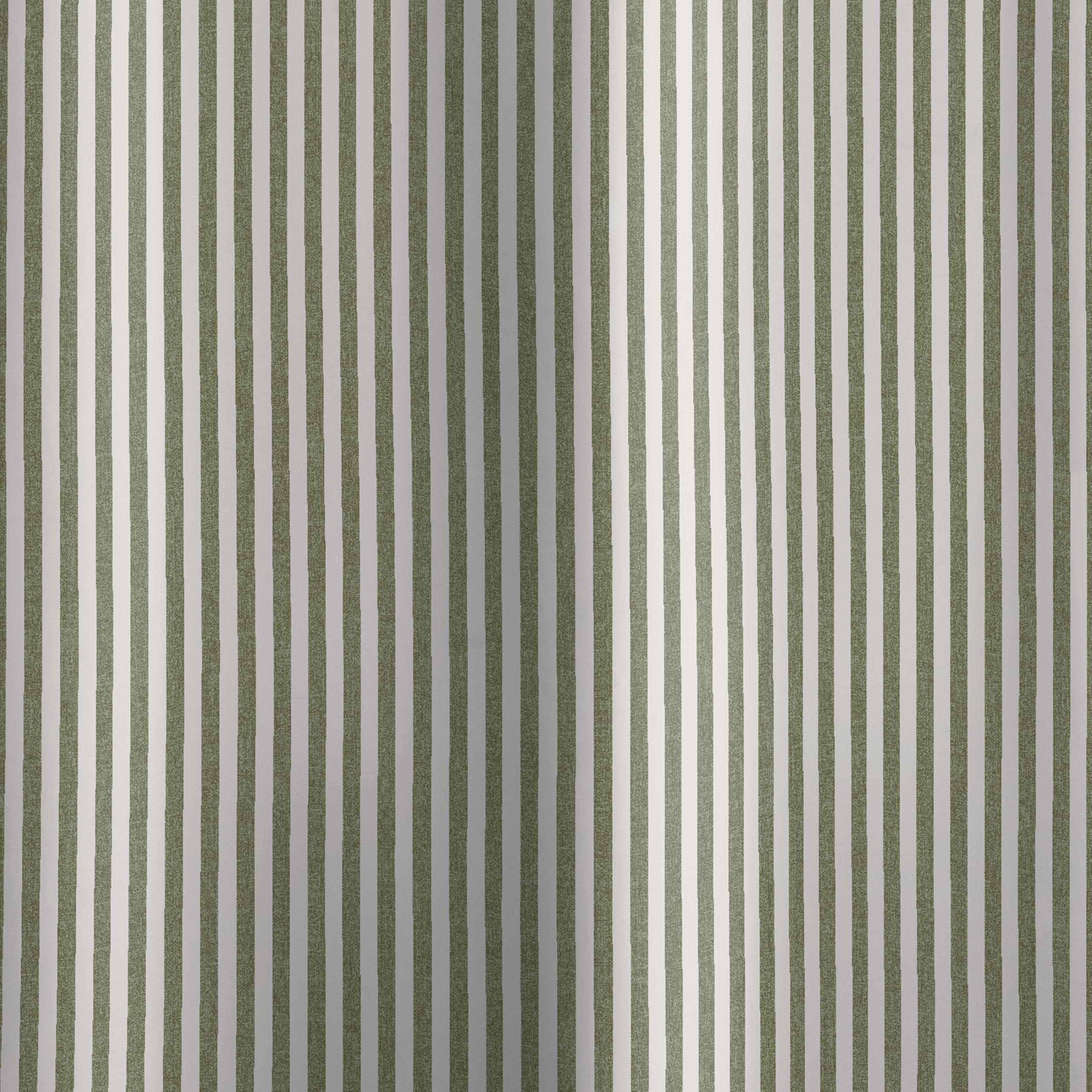 Catherine Lansfield Timeless Stripe Shower Curtain - Green | 180x180cm | Eyelet 3