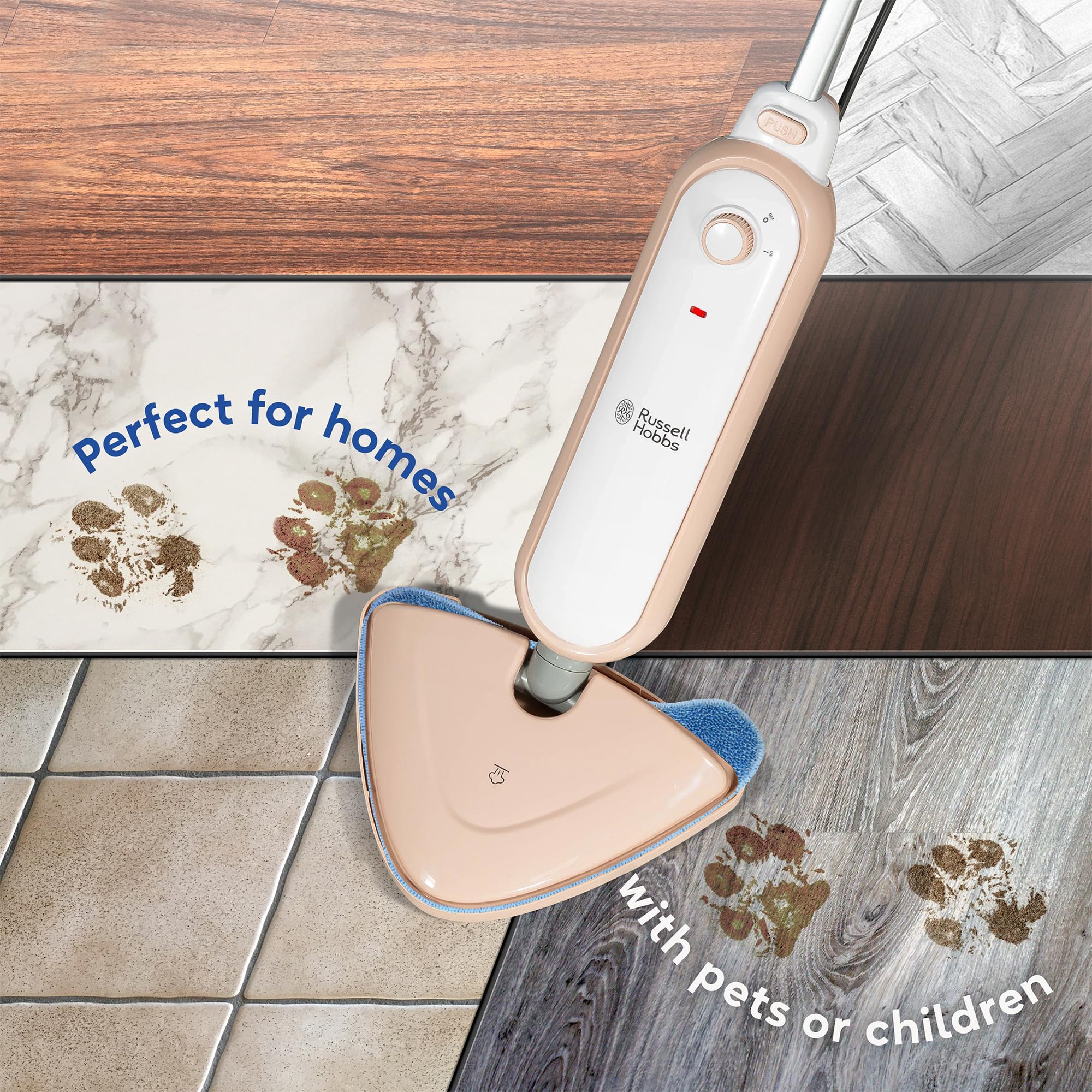 Russell Hobbs Upright Steam Mop - Kills 99.9% Bacteria | 1.4kW Power | 380ml Tank 7