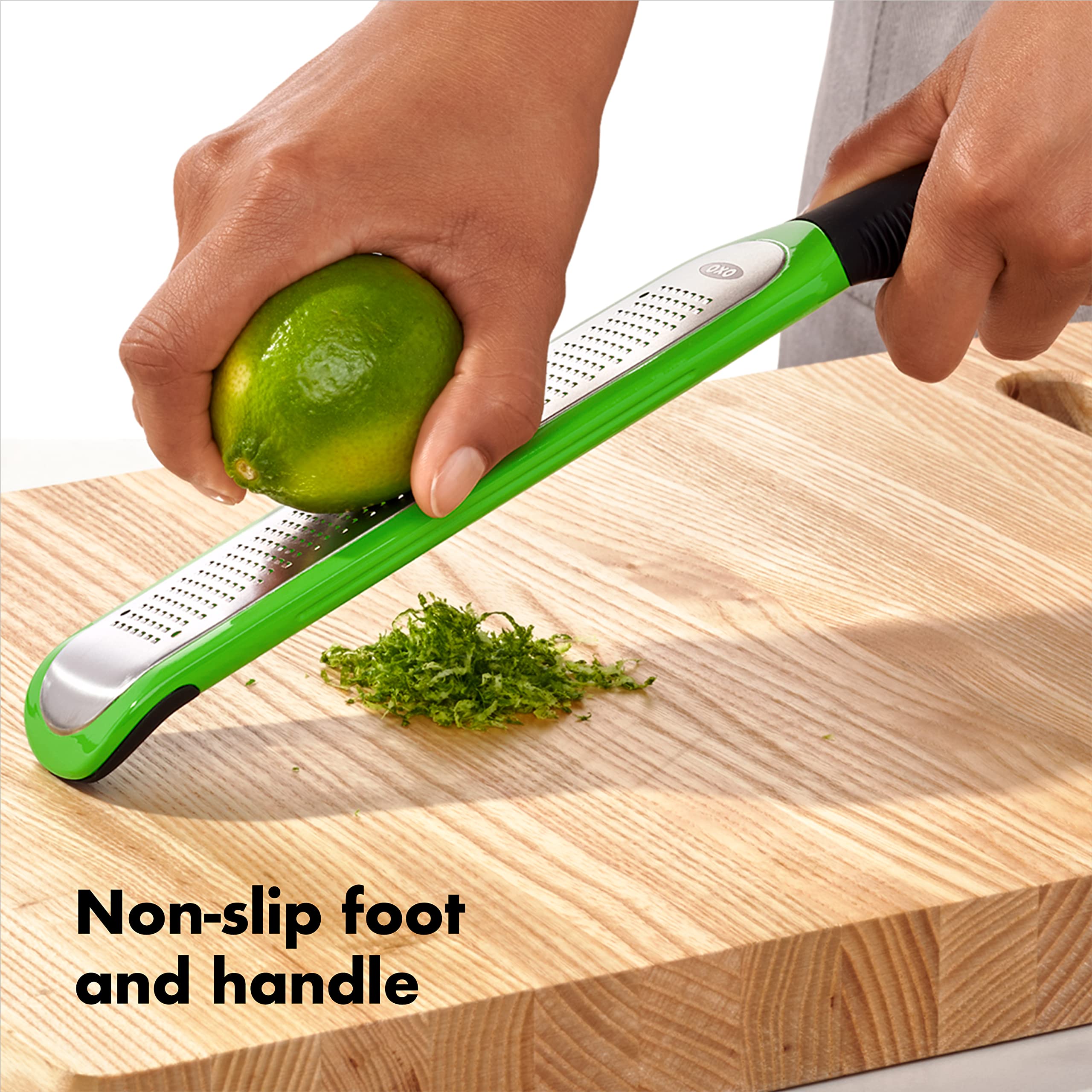 OXO Good Grips Etched Zester - Stainless Steel, Dishwasher Safe, Green 5