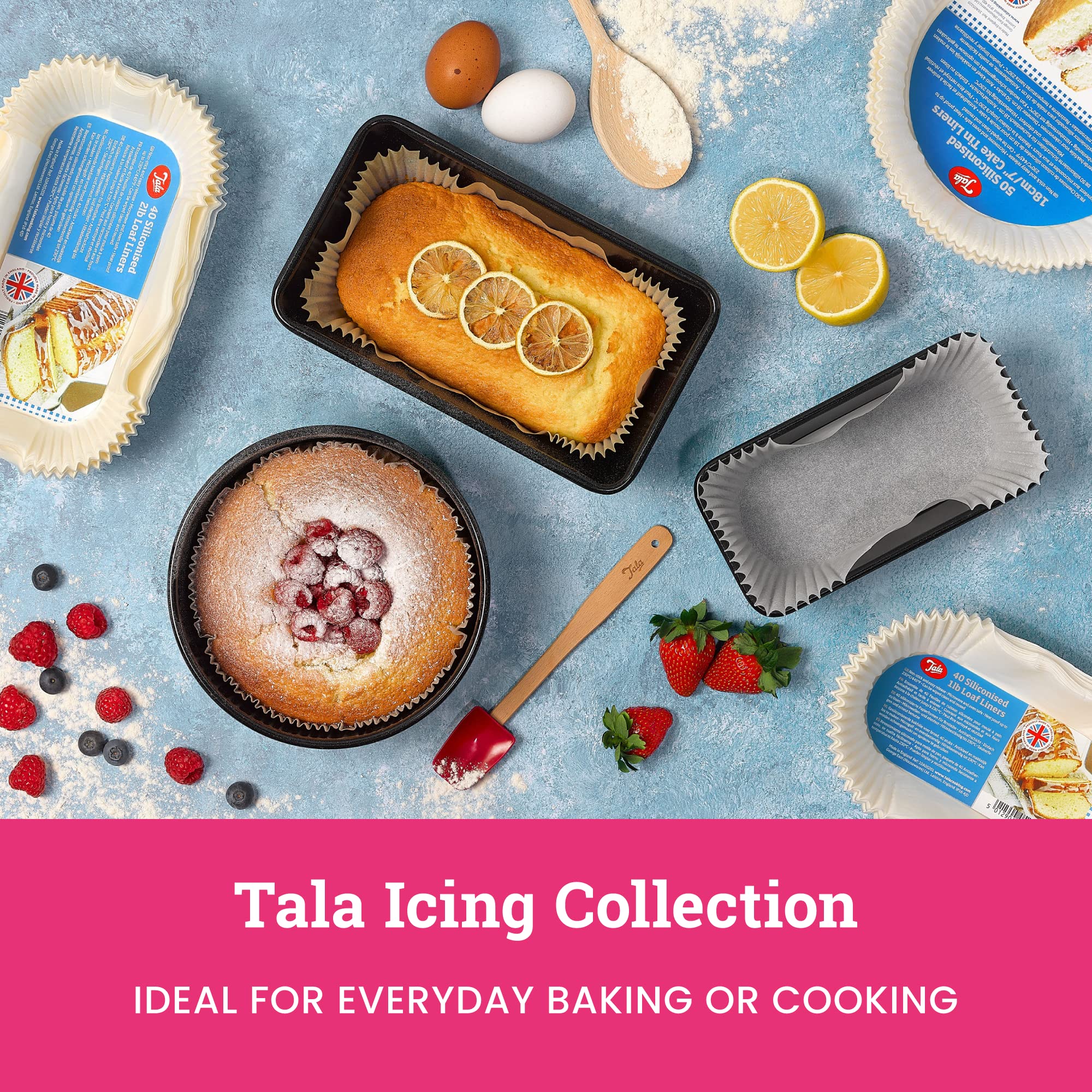 Tala Icing Bag Set with 8 Stainless Steel Piping Nozzles | Reusable Anti-Slip Bags | Easy Handwash Cleaning 6