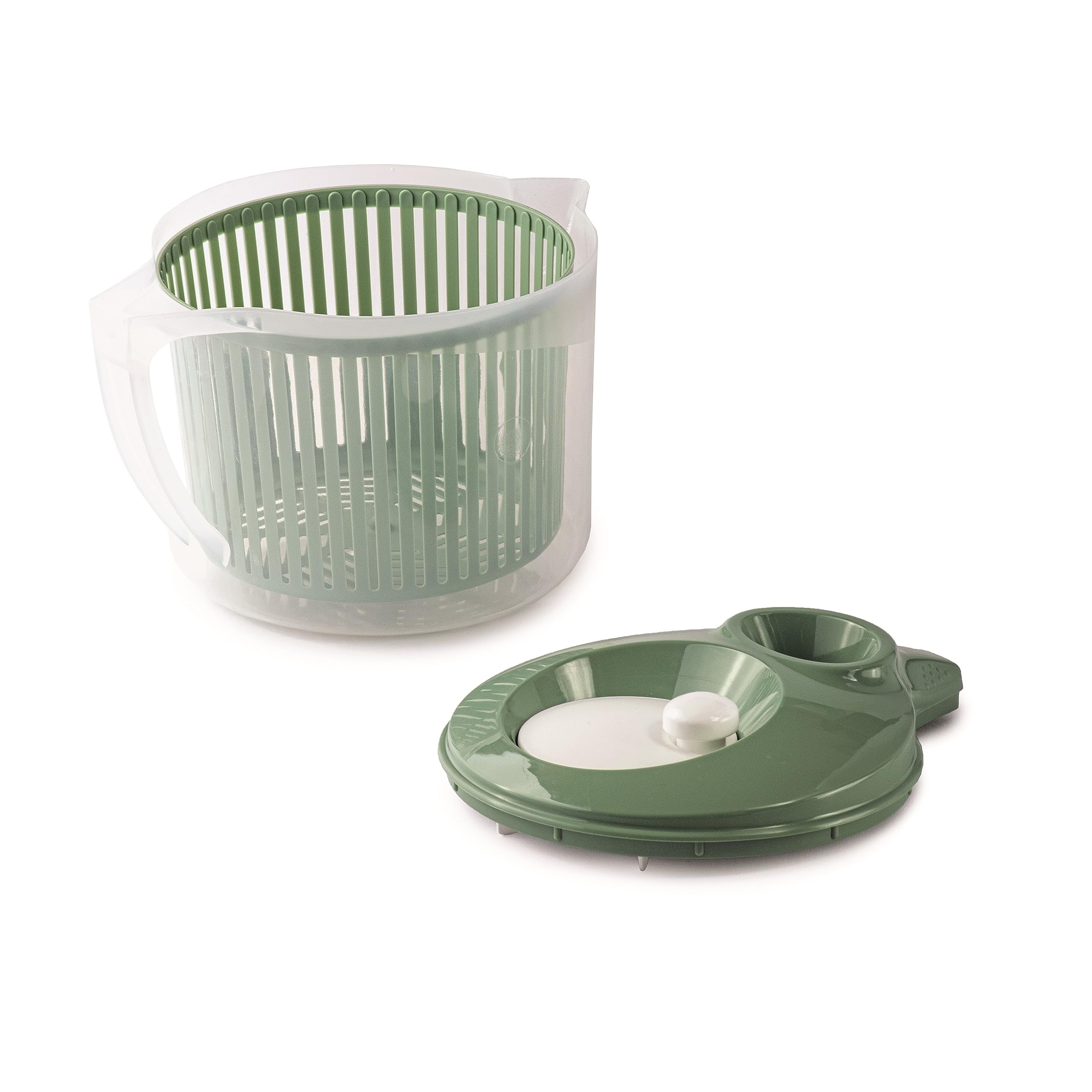 Snips Wash & Dry Salad Spinner - 3 Liters Capacity | Ergonomic Handle | Dishwasher Safe 5