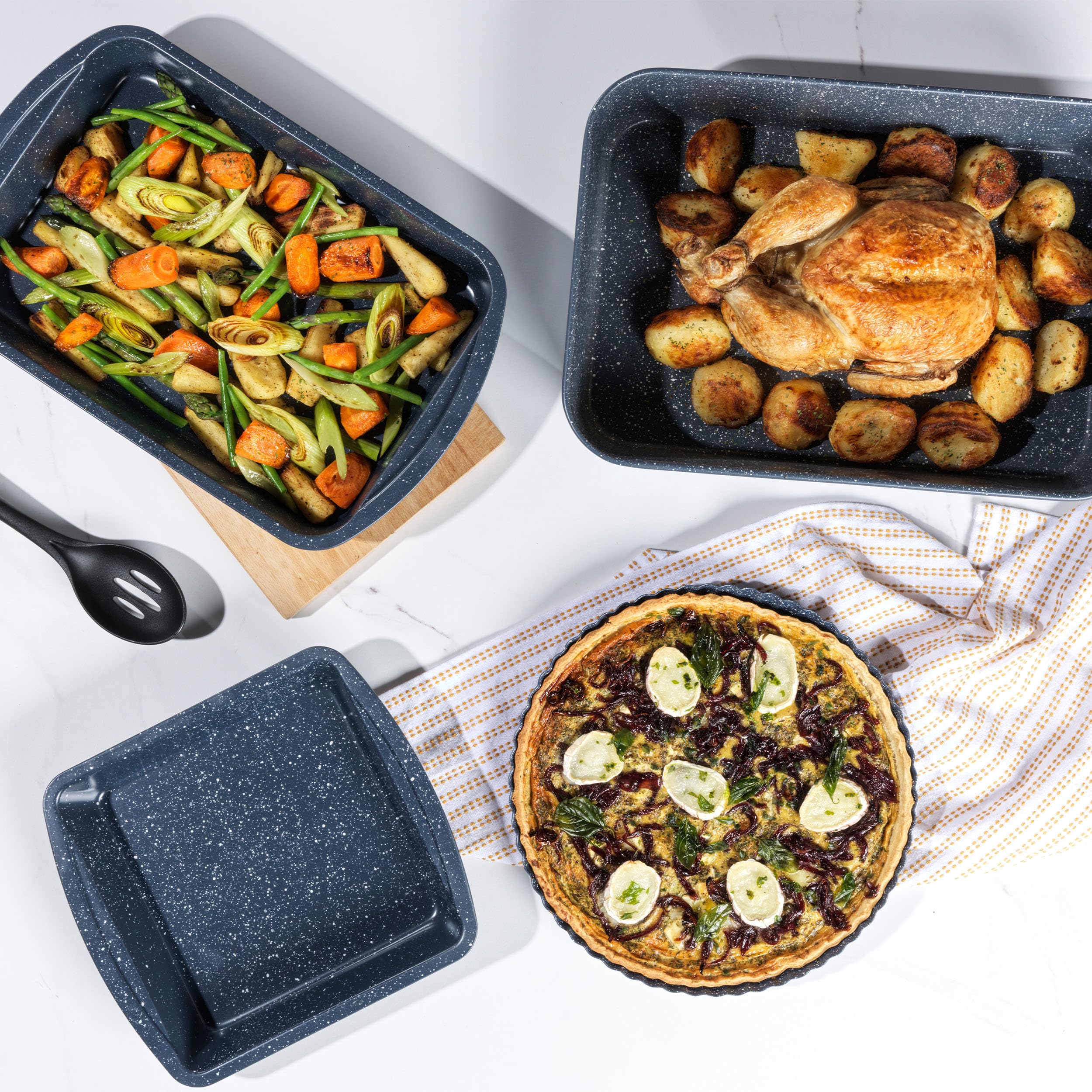 Russell Hobbs Set of 2 Roasting Pans - 38cm Carbon Steel, Non-Stick, Oven Safe to 220°C 5