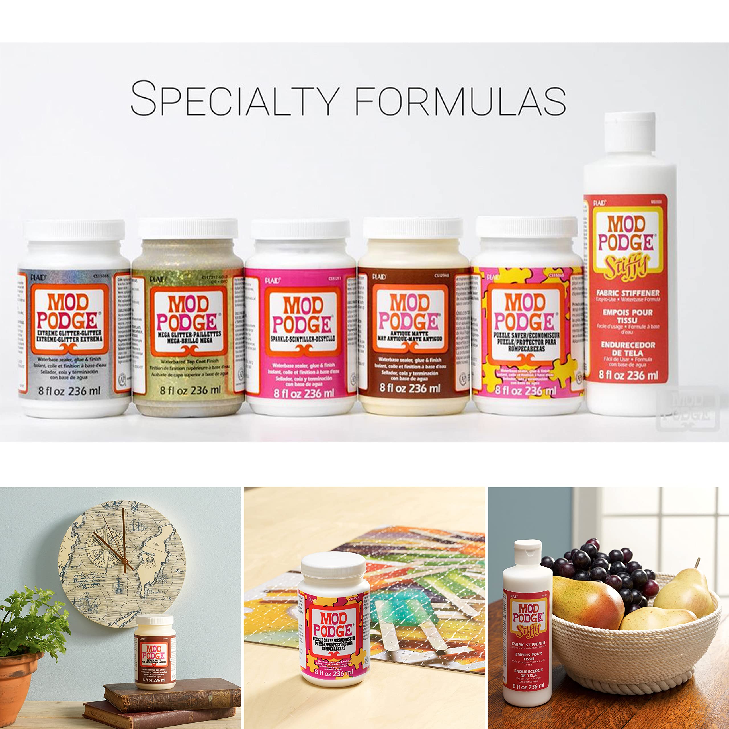 Mod Podge Puzzle Saver - All-in-One Glue, Sealer, and Finish | 8 oz Liquid 5