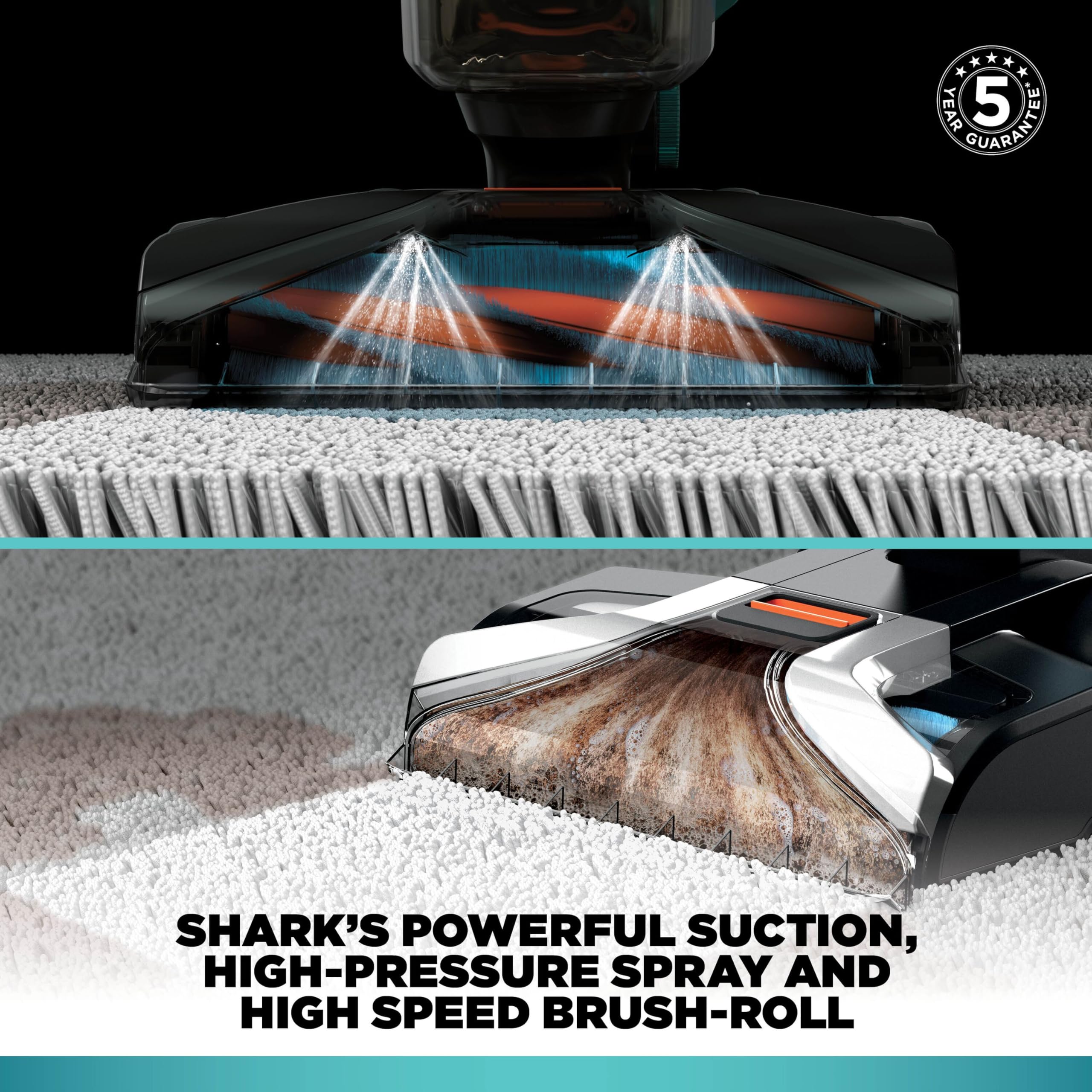 Shark CarpetXpert Deep Clean Carpet Cleaner with Built-In StainStriker, 2.1L, 960W, EX200UK 2