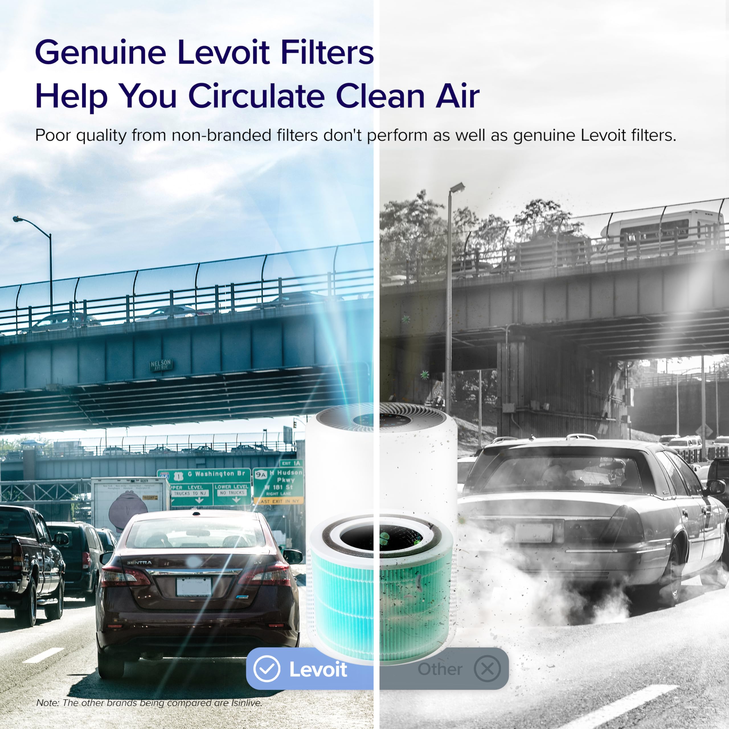 Levoit Core 300-RF-TX Genuine Replacement Filter for Core 300/300S Air Purifier | Toxin Absorber 3