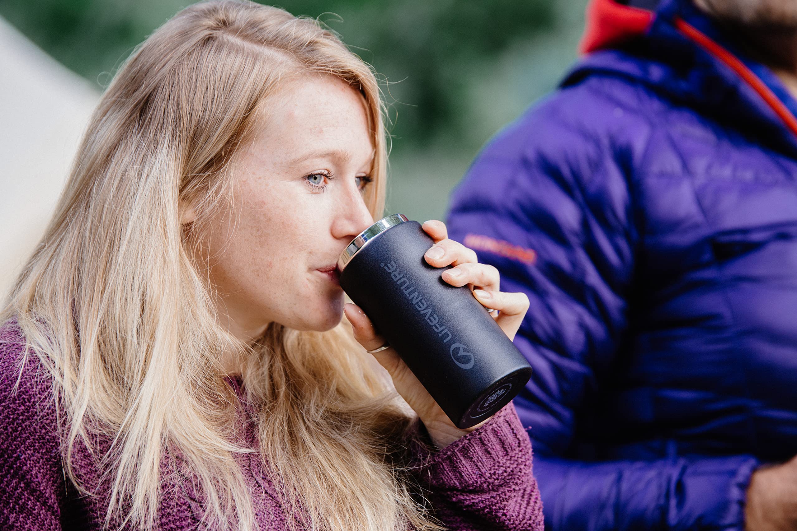 Lifeventure Thermal Mug - Leakproof Vacuum Insulated Coffee Travel Cup | 300ml | Matt Black 4