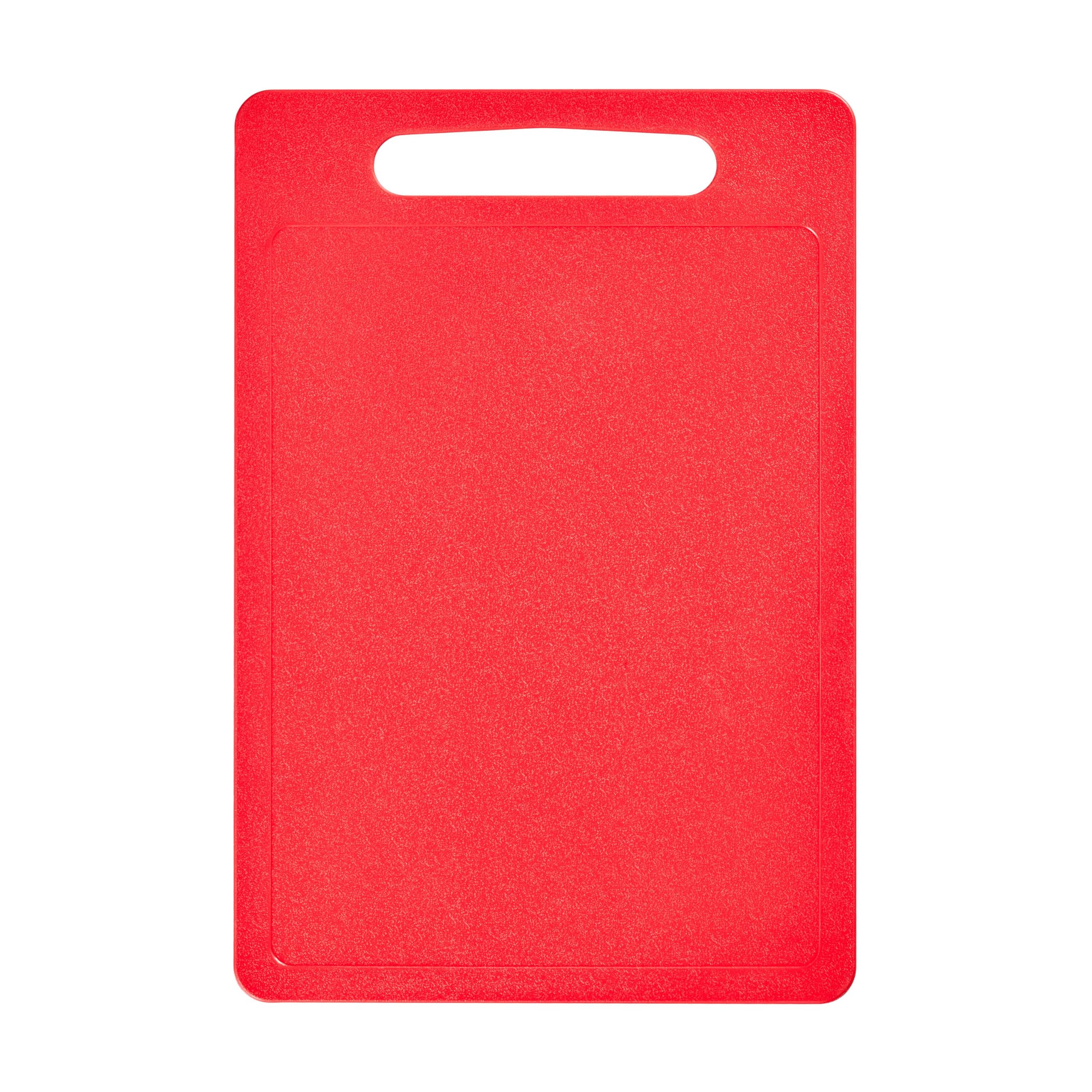 Chef Aid Poly Chopping Board - Food Grade Plastic | 40 x 30cm | Red | Dishwasher Safe 1