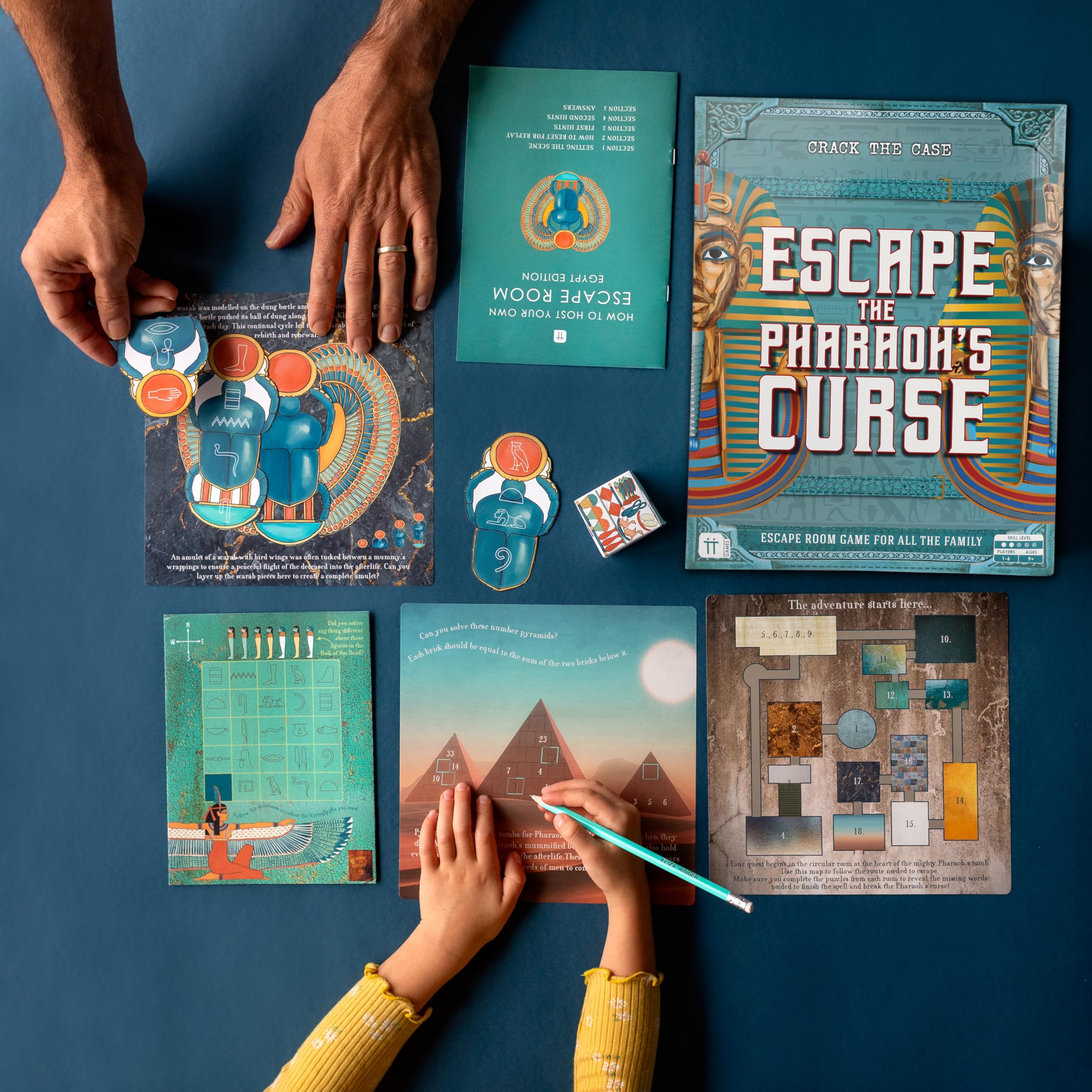 Talking Tables CRACK THE CASE Egyptian Escape Room Game | Ages 9+ | 1-6 Players | 90 Min 4