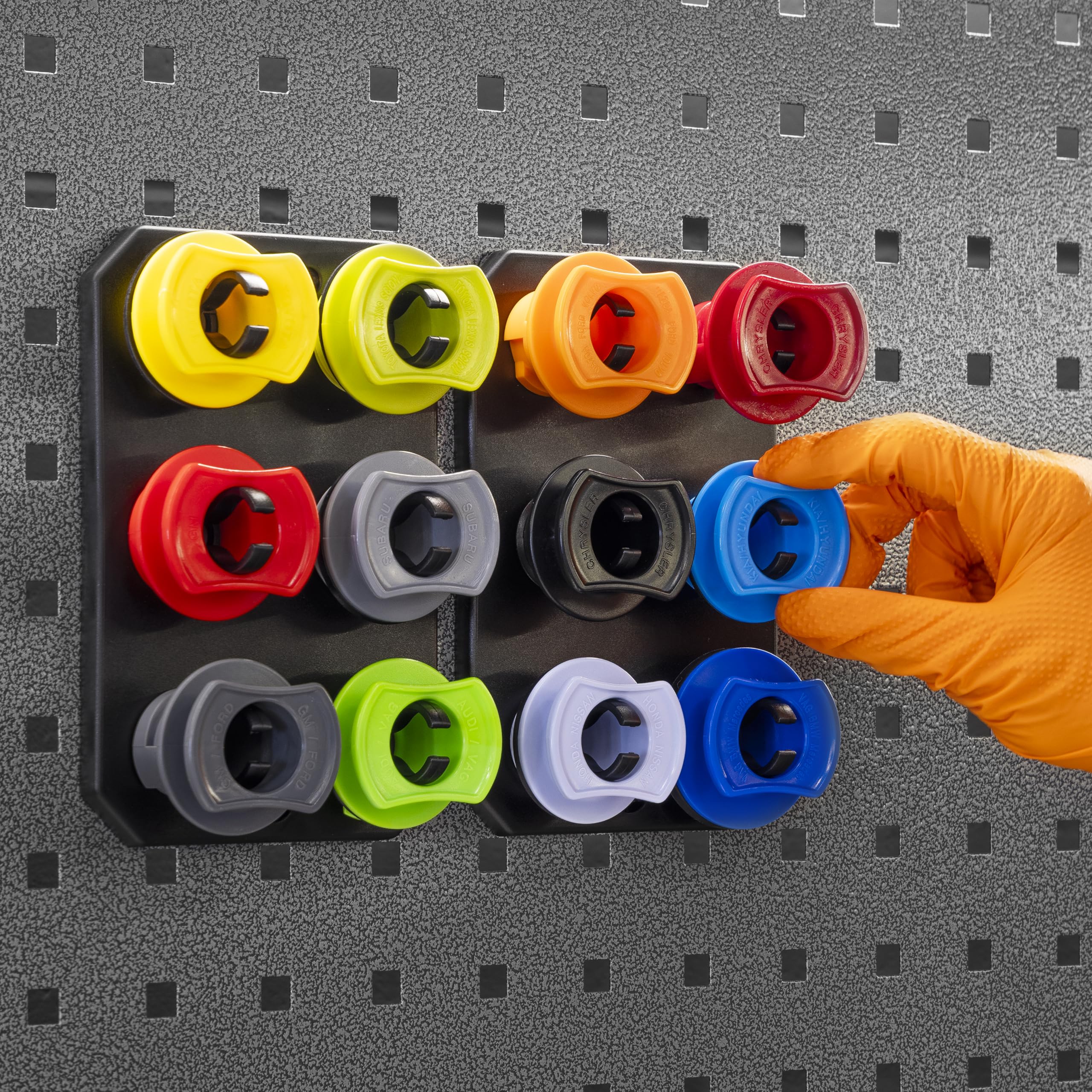 Sealey Master Engine Oil Funnel Filling Kit 15pc - Flow Control | 1500ML Capacity | Color-Coded Adapters 4