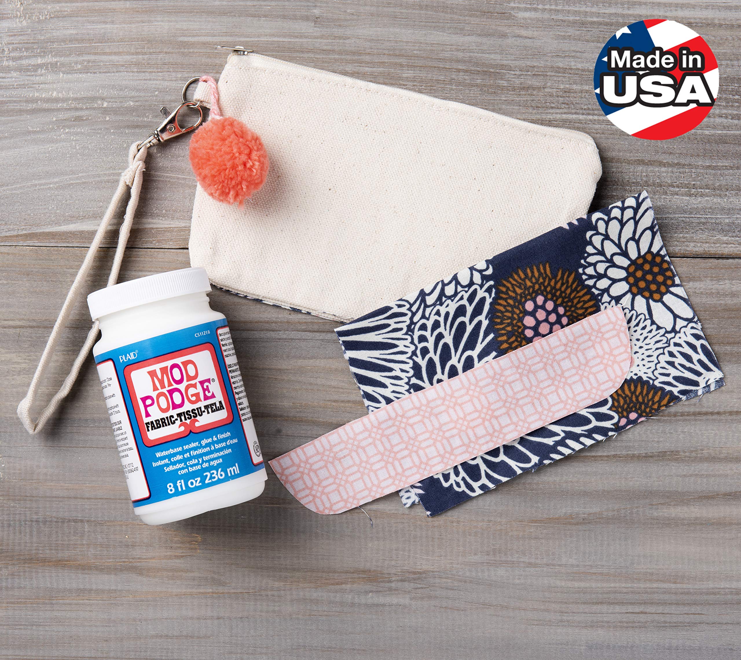 Mod Podge CS11218 Fabric Embellishment Glue - 8 oz Gloss Finish | Machine Washable 2