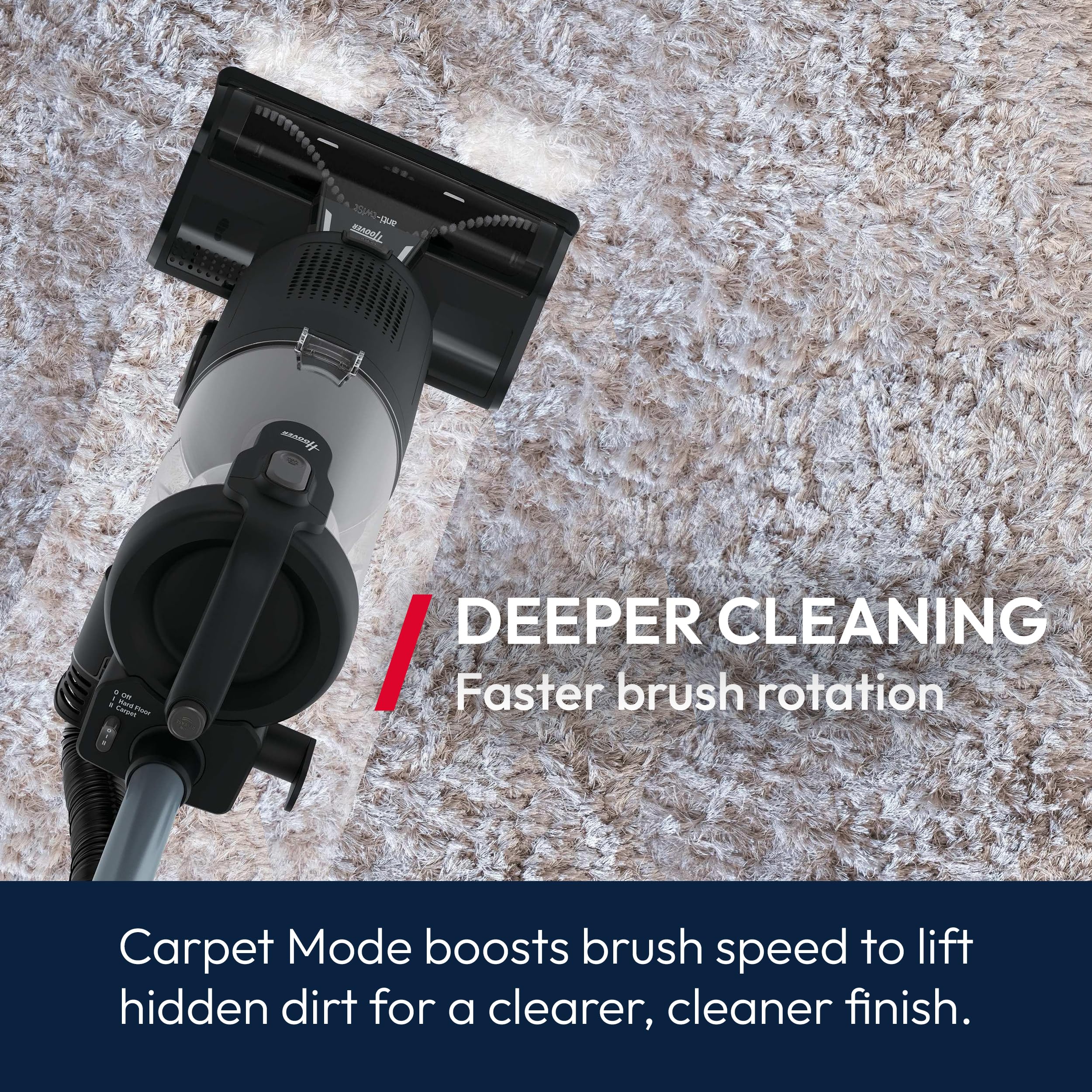 Hoover HL4 Upright Vacuum Cleaner - 850W Power | Lift-Away | Anti-Hair Wrap | HEPA H13 6