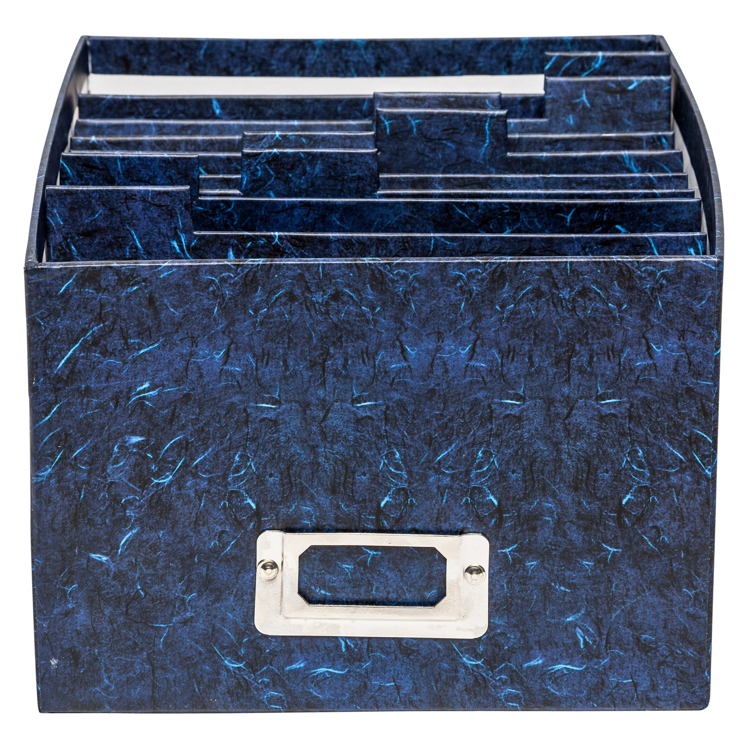 Hampton Frames Photo Storage Box - Holds 700 5x7 Photos | Deep Blue Cardboard | ALBOX57BLUE 6